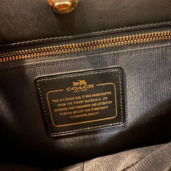 Coach Women’s Handbag Satchel/Shoulder Gramercy Calf Hair Leather Zebra Stripe - Picture 12 of 13